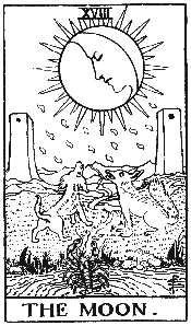 The Moon Tarot Card